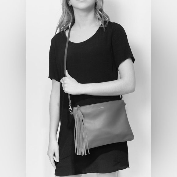 Pixie Mood Blue Satin Crossbody NWT - Picture 9 of 9